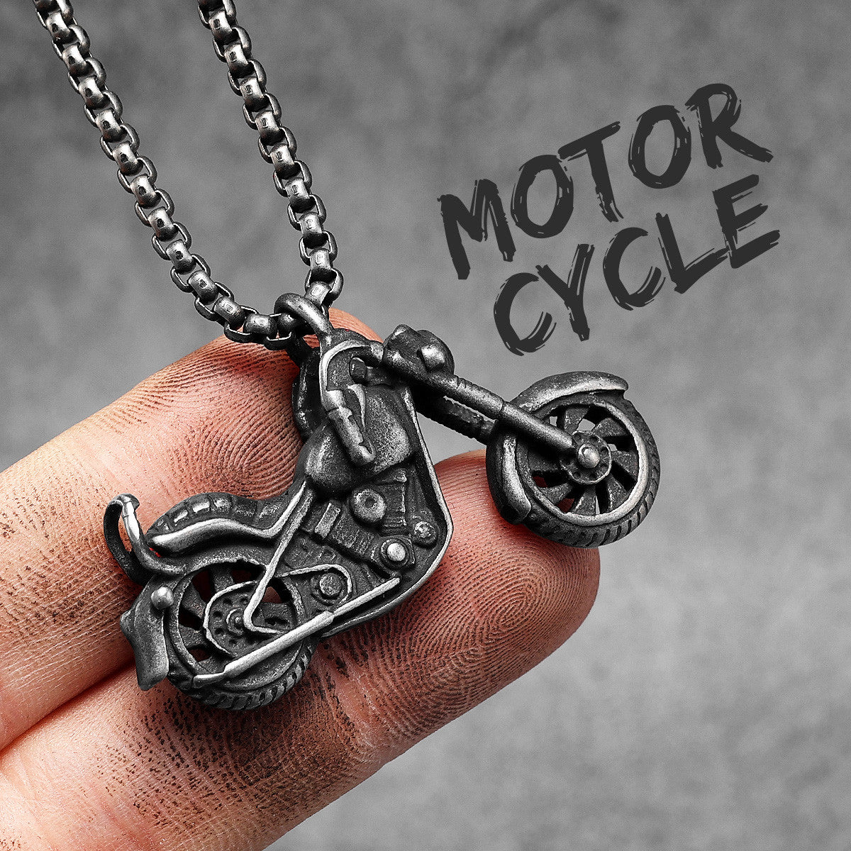 Biker Boy Collection | 316L No Fade Stainless Steel Vintage Cruise Motorcycle Pendants