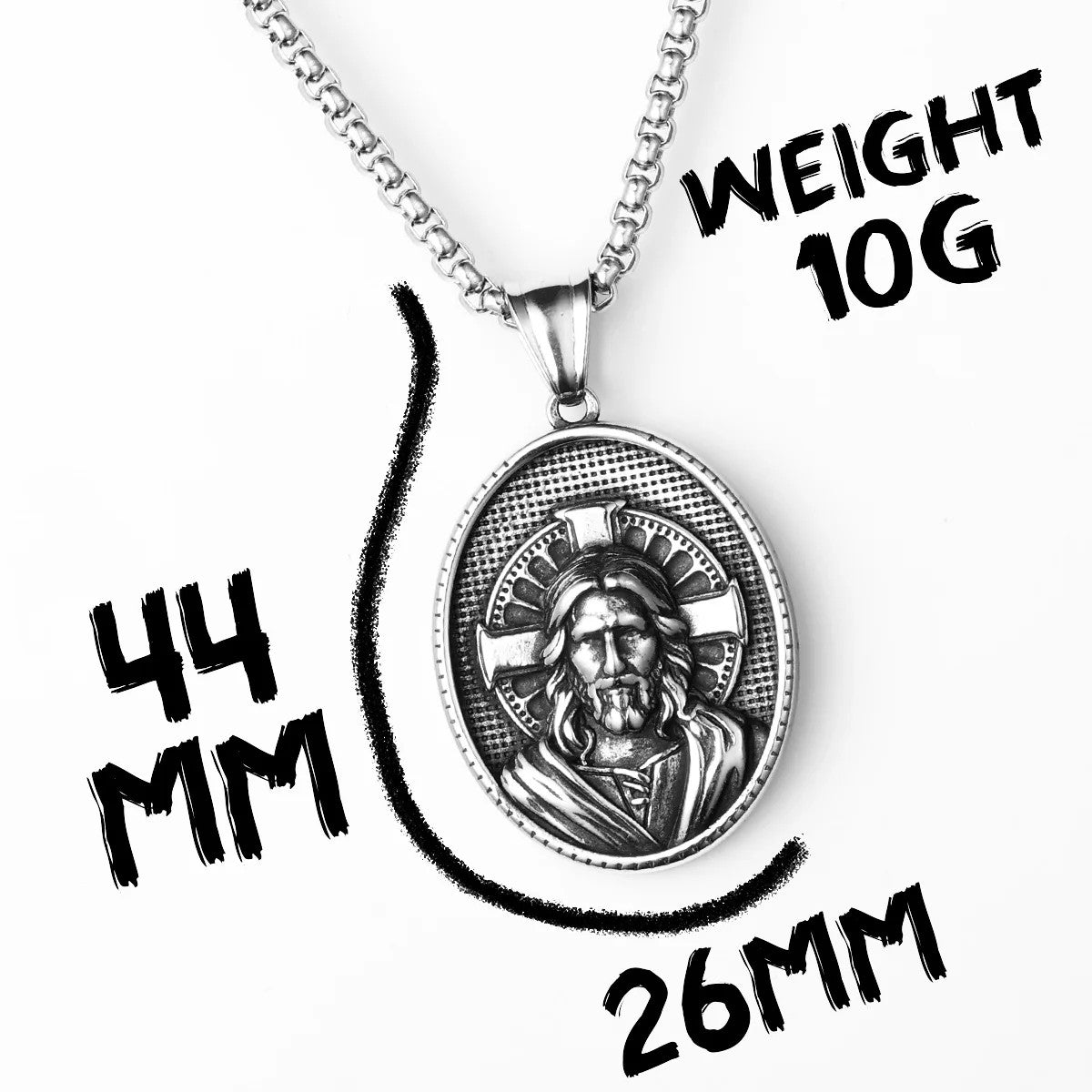 Cross Christian Collection |  Solid Stainless Steel Powerful Jesus Amulet Pendants