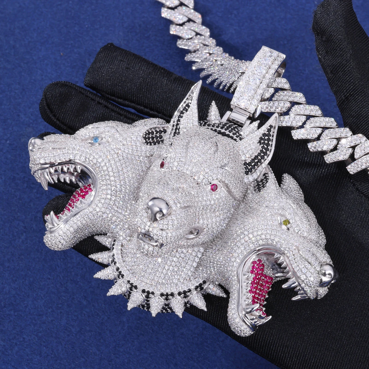 The Hell Hound | Cerberus Different Animal Same Beast Luxury Iced Hip Hop Pendant
