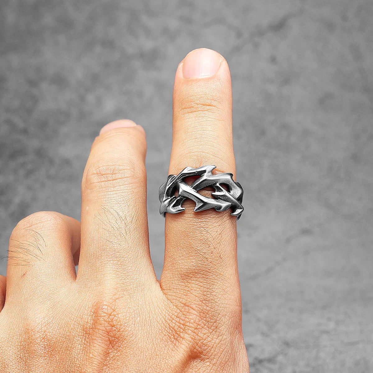 Thorns of Jesus | 316L No Fade Stainless Steel Spiritual Street Wear Rings