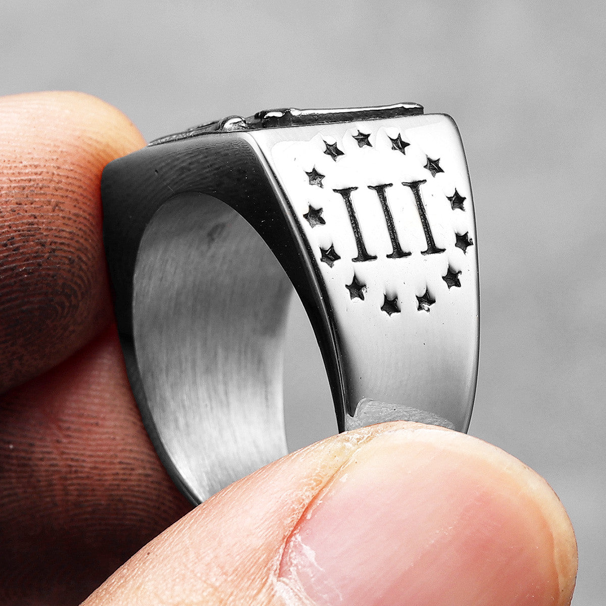 1776 | 316L No Fade Stainless Steel American Independence Vintage Rings