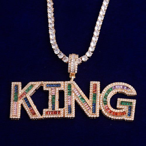 Candy Crushed | Ice VVS Diamond CZ Baguette Stone Custom Hip Hop Pendant