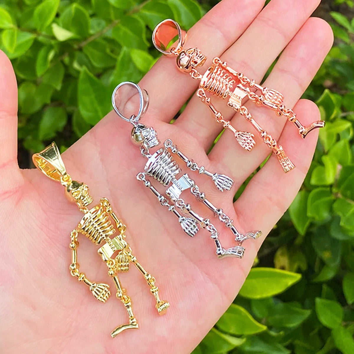 Bone Daddy | Steam Punk Style Mechanical Look Skeleton Hip Hop Pendant