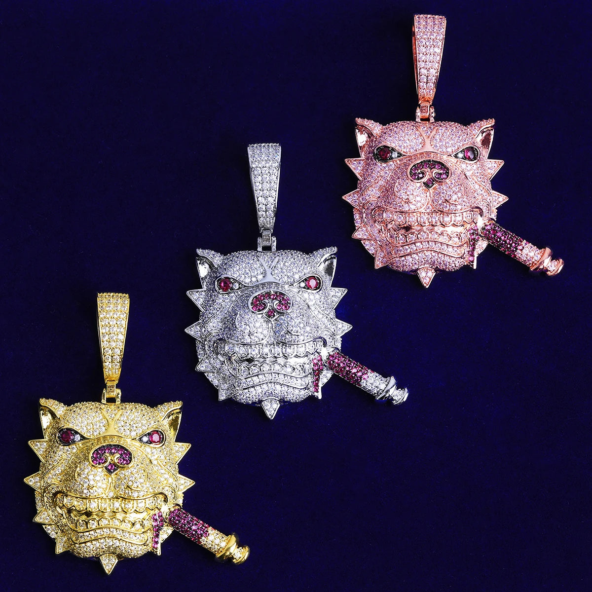 Pit Boss ll | VVS Diamond CZ Cigar Smoking Pit Bull Hip Hop Pendant Chain