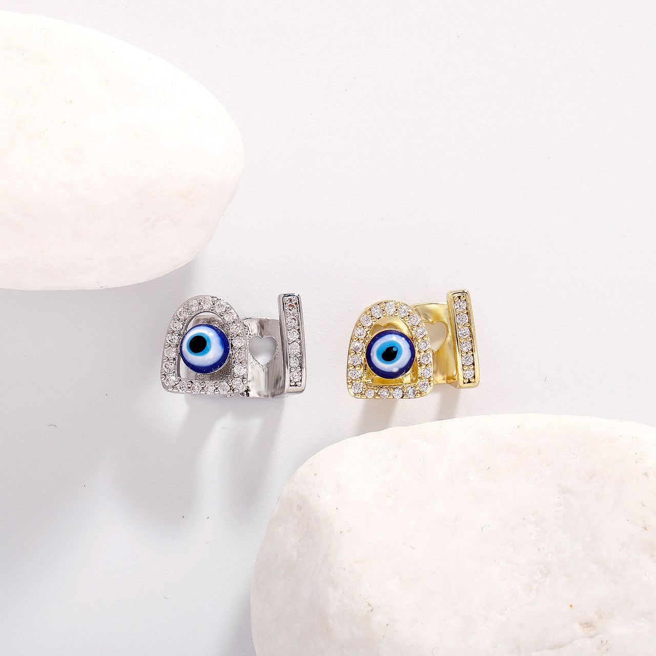 Devils Eye | VVS Diamond CZ Stone All Seeing Eye Hip Hop Mouth Tooth Bling Grillz