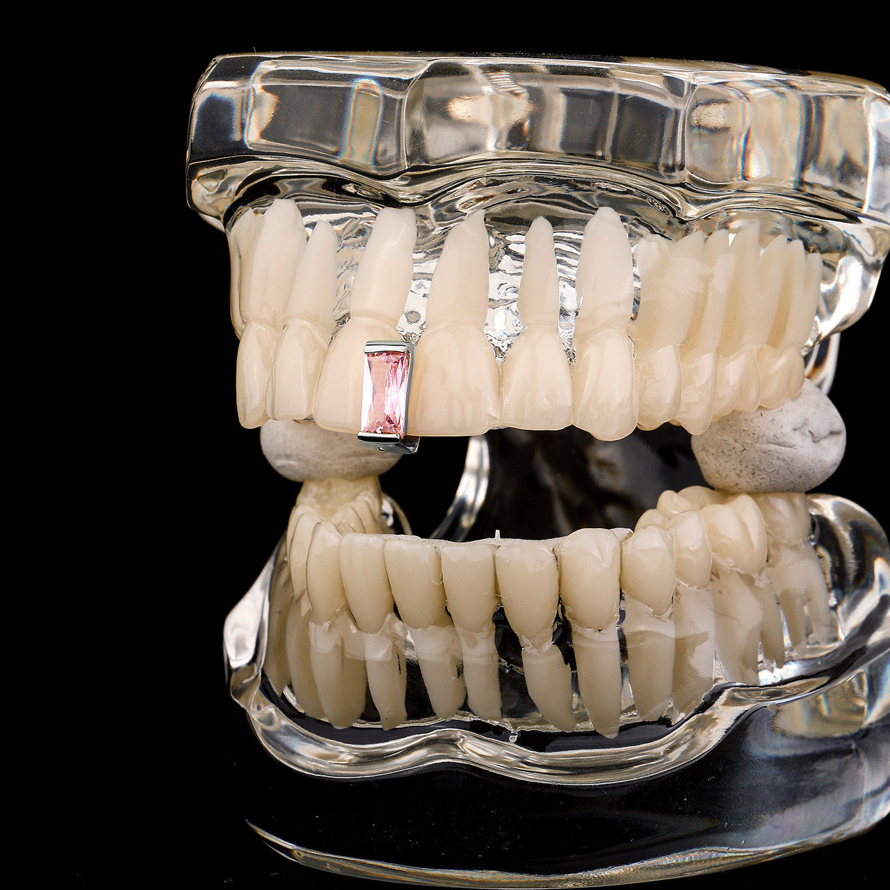 Baguette Drip | Iced Blinged Out VVS Diamond CZ Baguette Stone Hip Hop Mouth Teeth Tooth Grillz