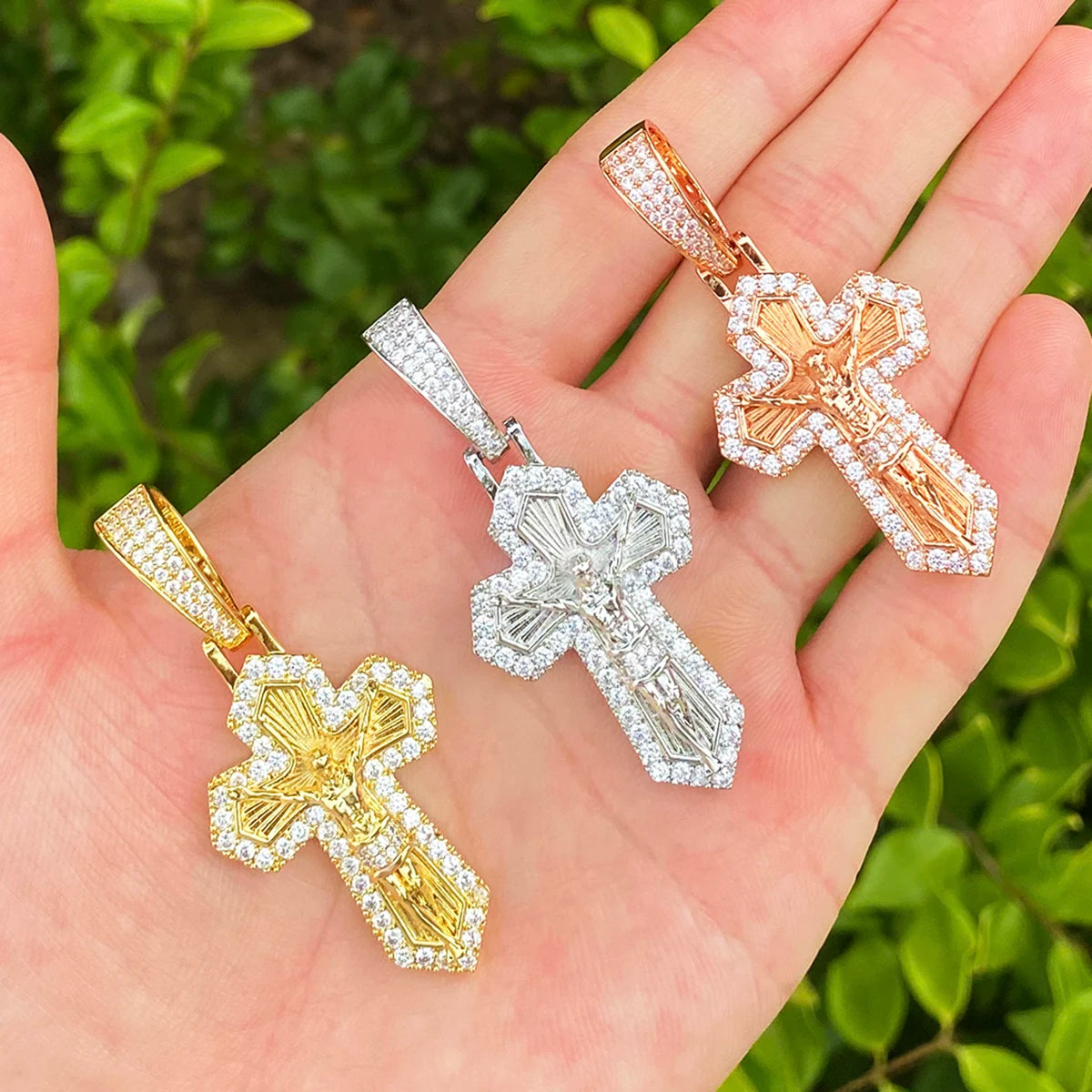 Your Sins | VVS Diamond CZ 5AA+ Jesus Piece Crucifix Hip Hop Pendant Chain