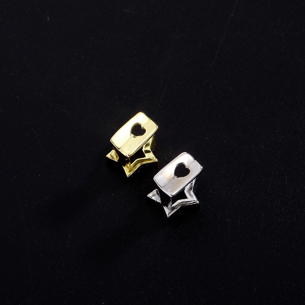 Star's Shine | VVS Diamond CZ Stone Iced Blinged Out Super Star Tooth Teeth Hip Hop Grillz