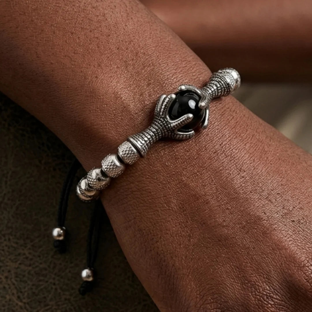 The Eagle's Claw | Natural Stone No Fade Stainless Steel Men's Luxury Bracelets