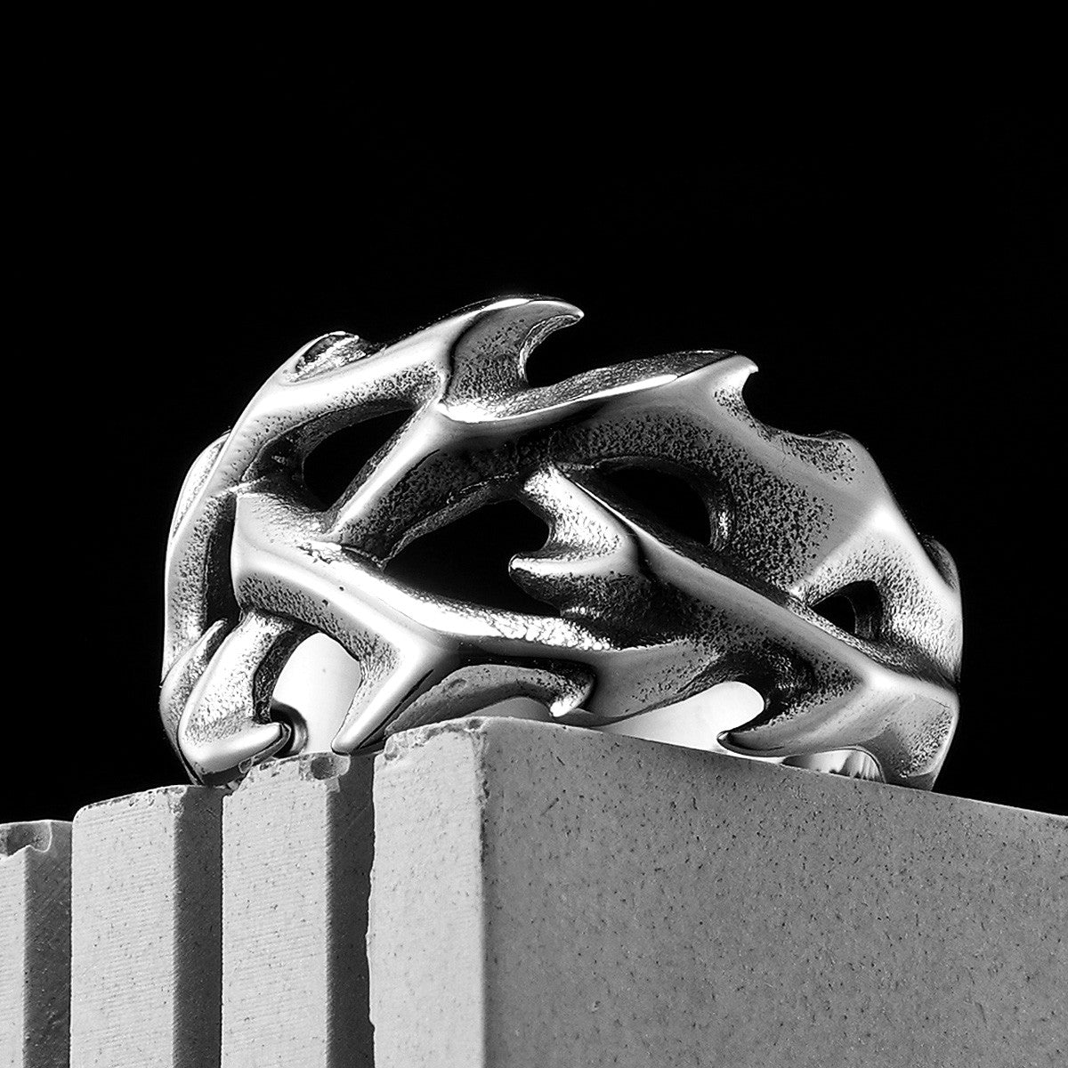 Thorns of Jesus | 316L No Fade Stainless Steel Spiritual Street Wear Rings