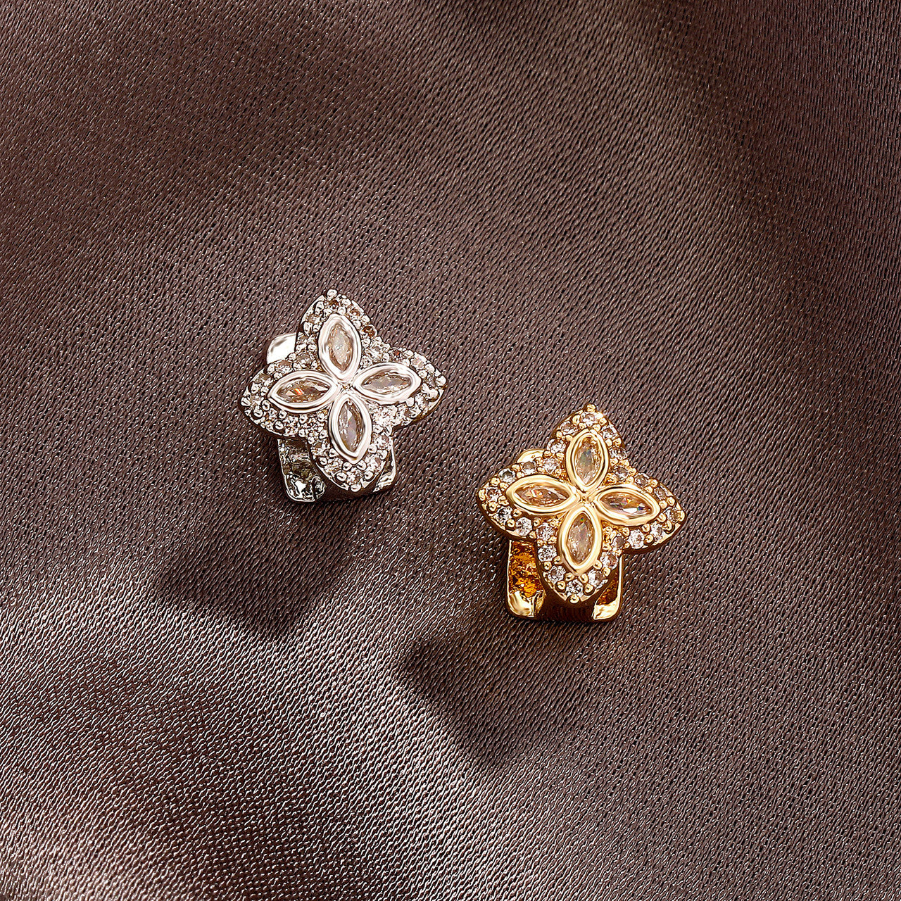 The Lotus | VVS Diamond CZ Flower Child Iced Blinged Out Mouth Tooth Hip Hop Grillz