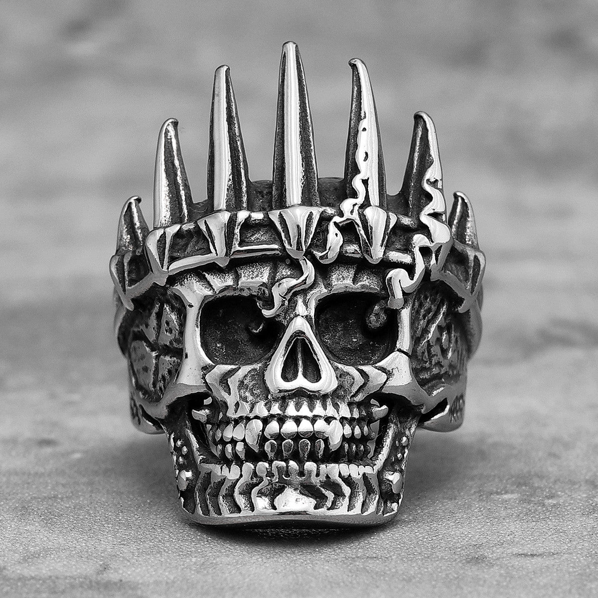 King In Life and Death 316L No Fade Stainless Steel Street Wear Rings