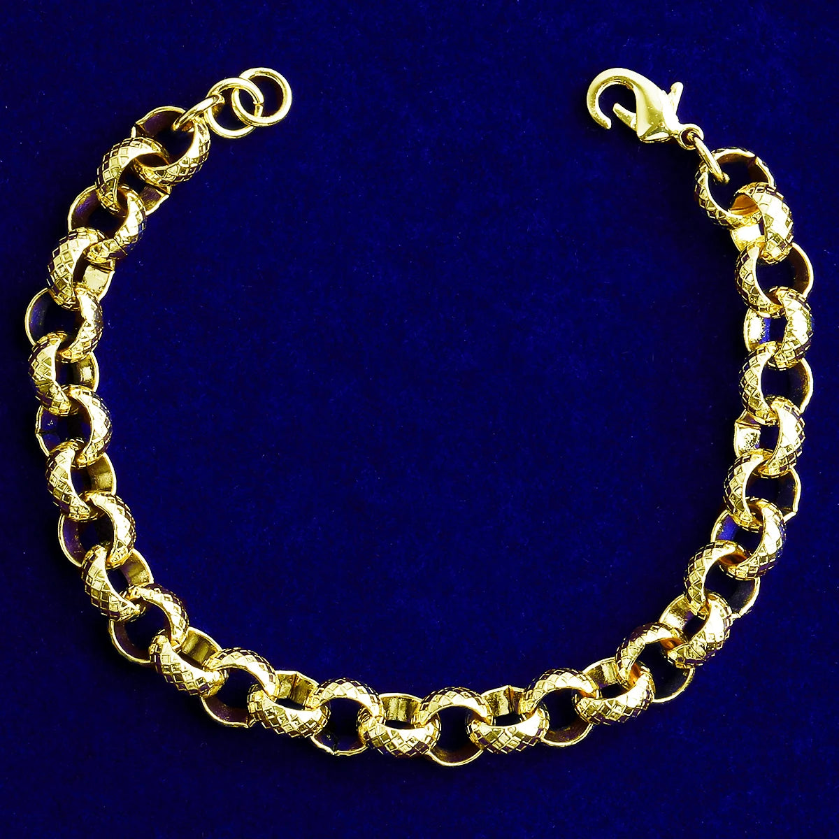 Designer Rolo | Textured Rolo Link Classic Swag Hip Hop Luxury Bracelets