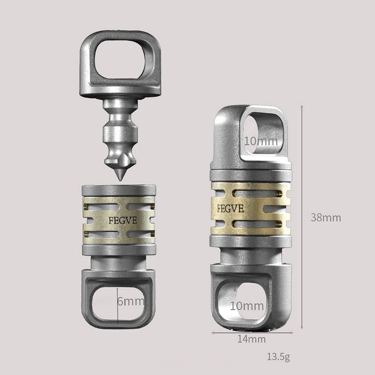The Quickdraw | No Fade Titanium Luxury Car Key Ring Holder Key Chain