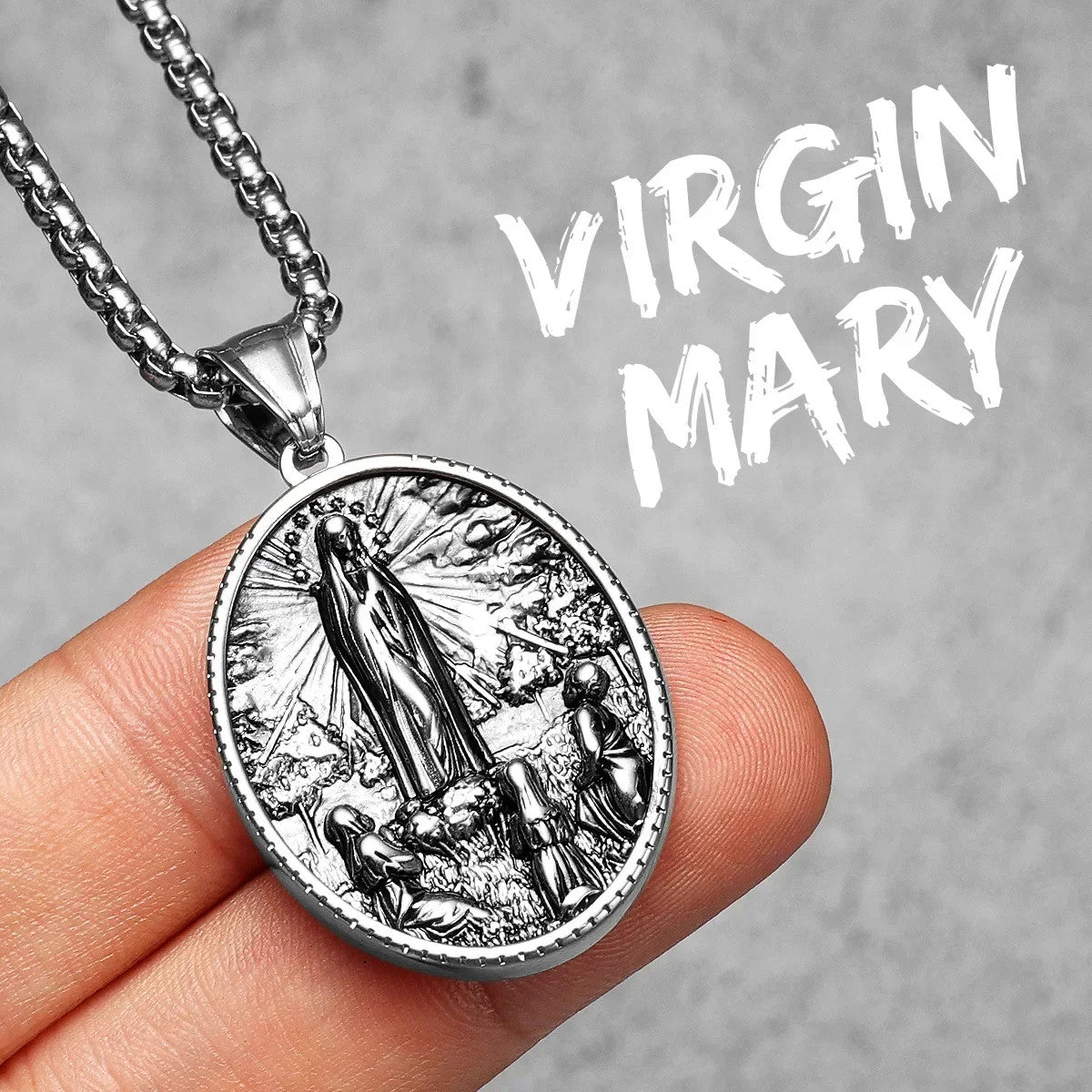 Virgin Mary Collection | 316L No Fade Stainless Steel Jesus Holy Child Pendant Series