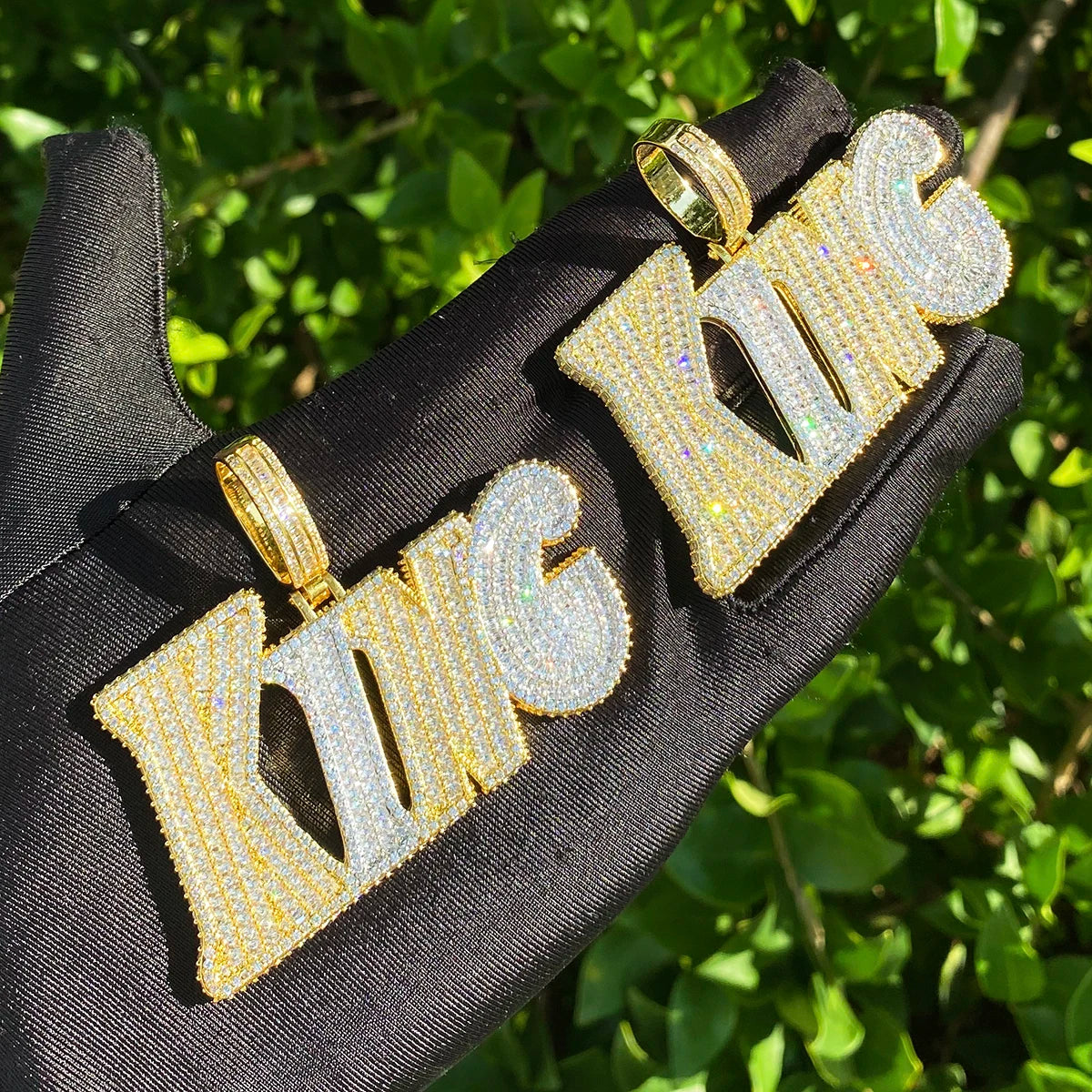 King Shyt | VVS Diamond CZ Two Tone Prong Set King 5AA+ Hip Hop Pendant