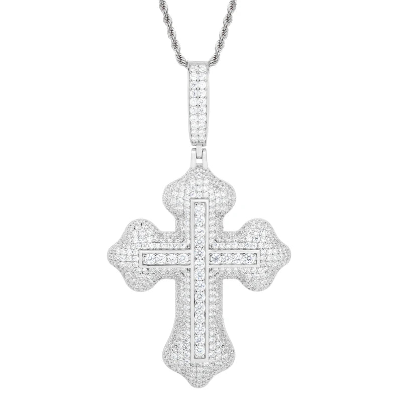 Spirit Within | Luxury Moissanite Diamond Solid 925 Silver Hip Hop  Cross Pendant
