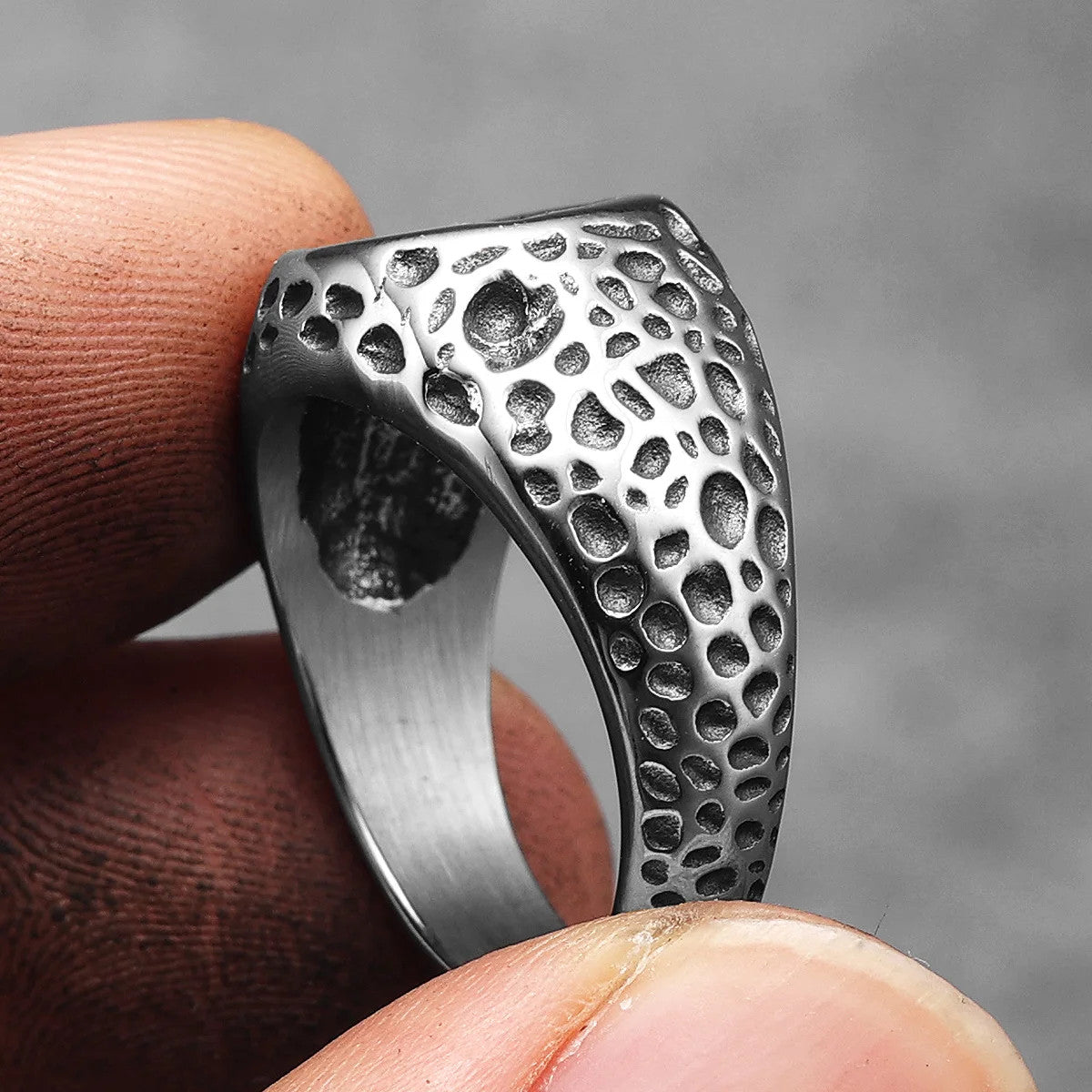 The Viking | No Fade Stainless Steel Damaged Viking Compass Symbolic Rings