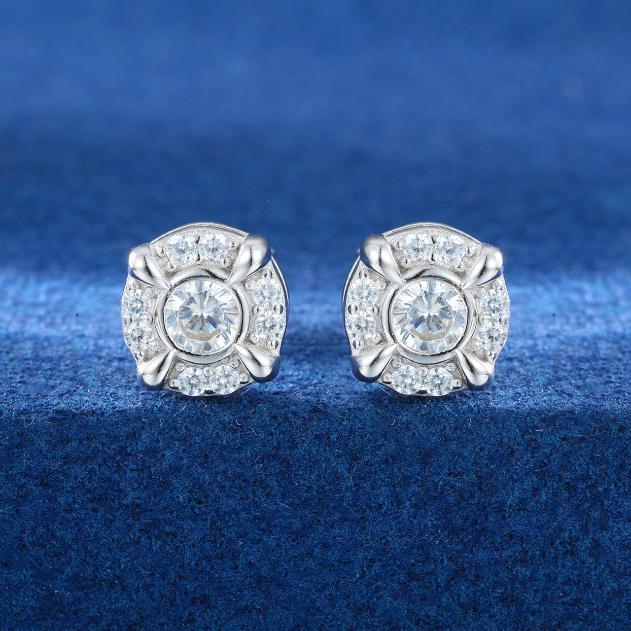 Moissanite Dragon Claw | Iced Blinged Out Stud 925 Sterling Silver Diamond Earrings