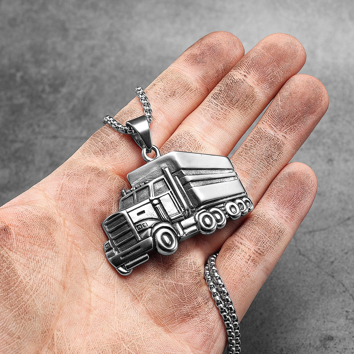 Trucker | 316L No Fade Stainless Steel Truck Driver Street Wear Hip Hop Pendant