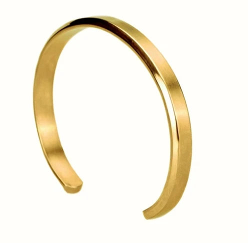 The Simple Classic | Solid Stainless Steel Mens Clean Fashion Bangle Bracelets