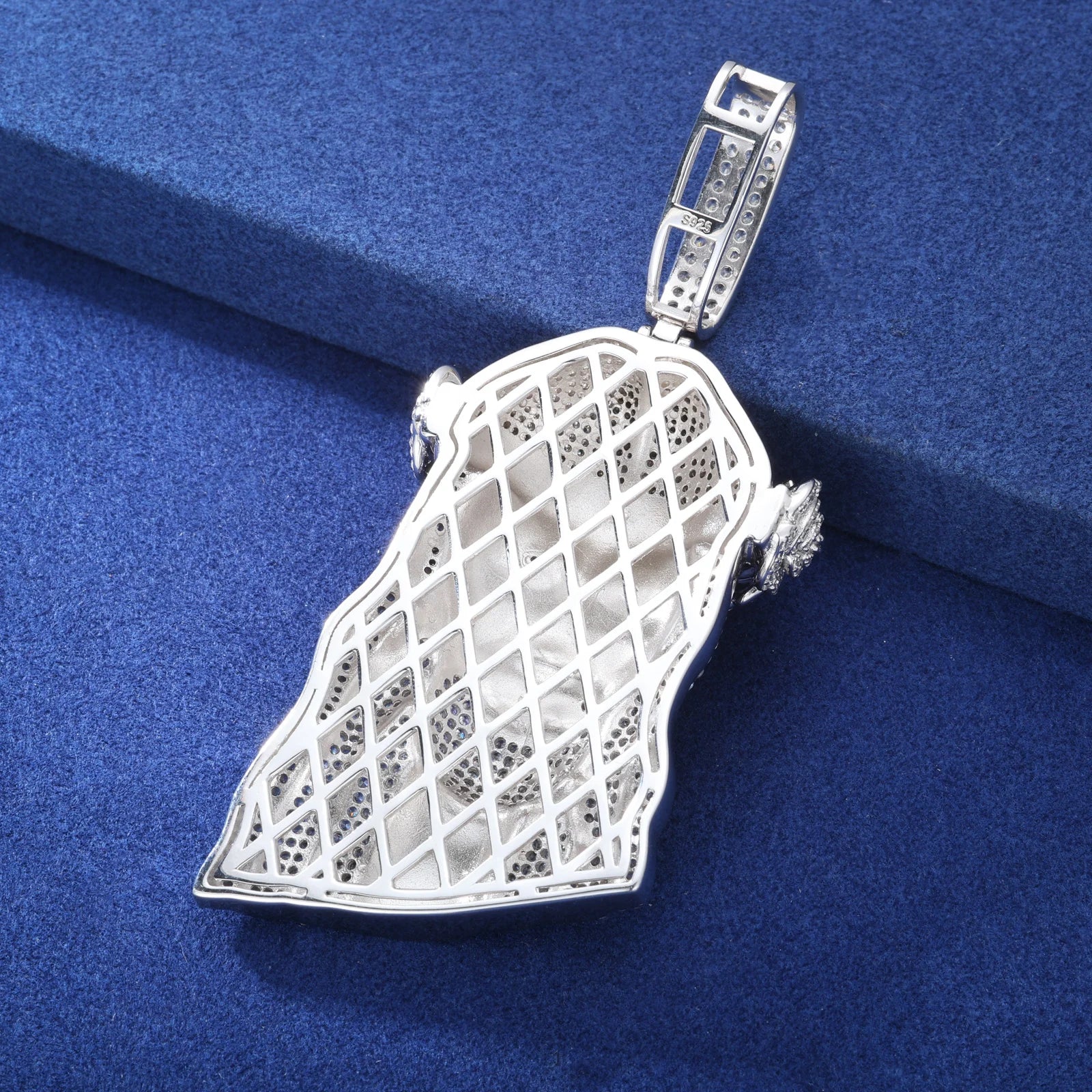 Prince Of Peace | Solid Sterling Silver Moissanite Diamond Jesus Hip Hop Pendant Chain