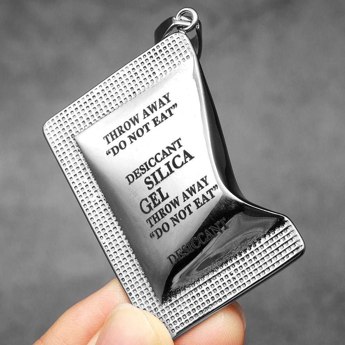 Desiccant | 316L No Fade Stainless Steel Unique Personality Street Wear Pendant