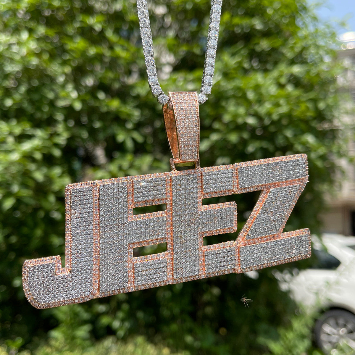 FastLane | Hip Hop Custom Made Iced Prong Set VVS Diamond CZ Letter Pendant