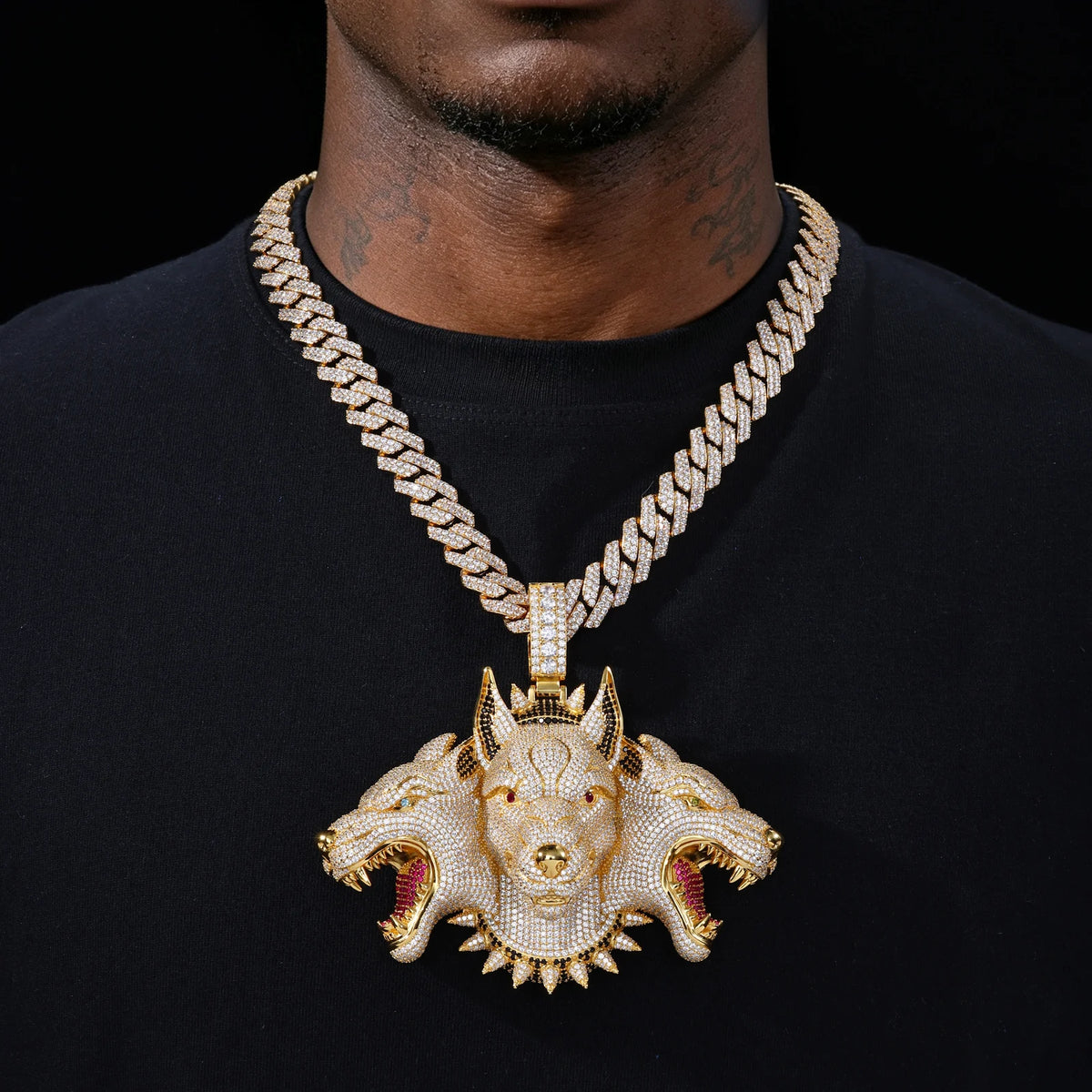 The Hell Hound | Cerberus Different Animal Same Beast Luxury Iced Hip Hop Pendant