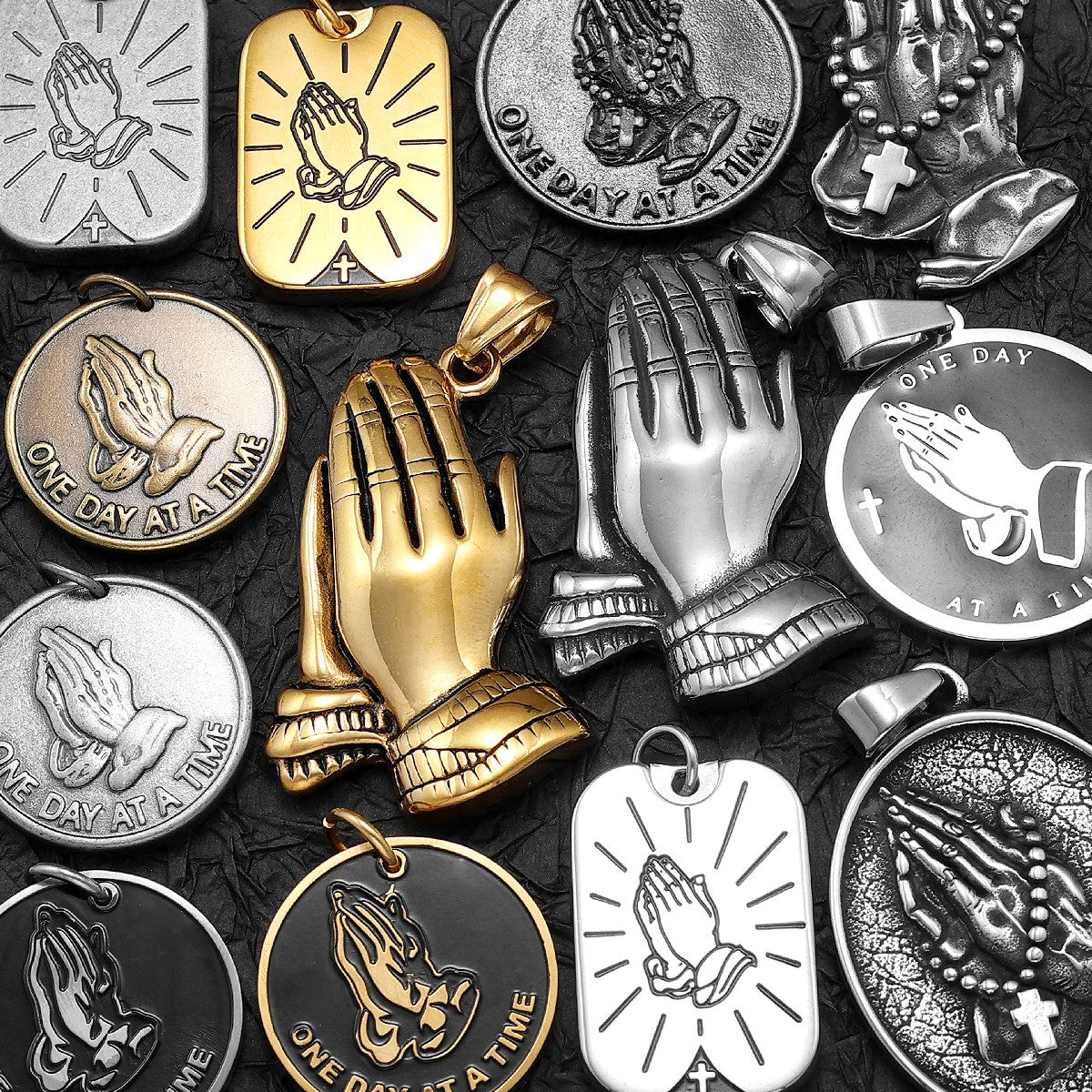 Prayer Changes Things | 316L No Fade Stainless Steel Hip Hop Cross Pendant Collection