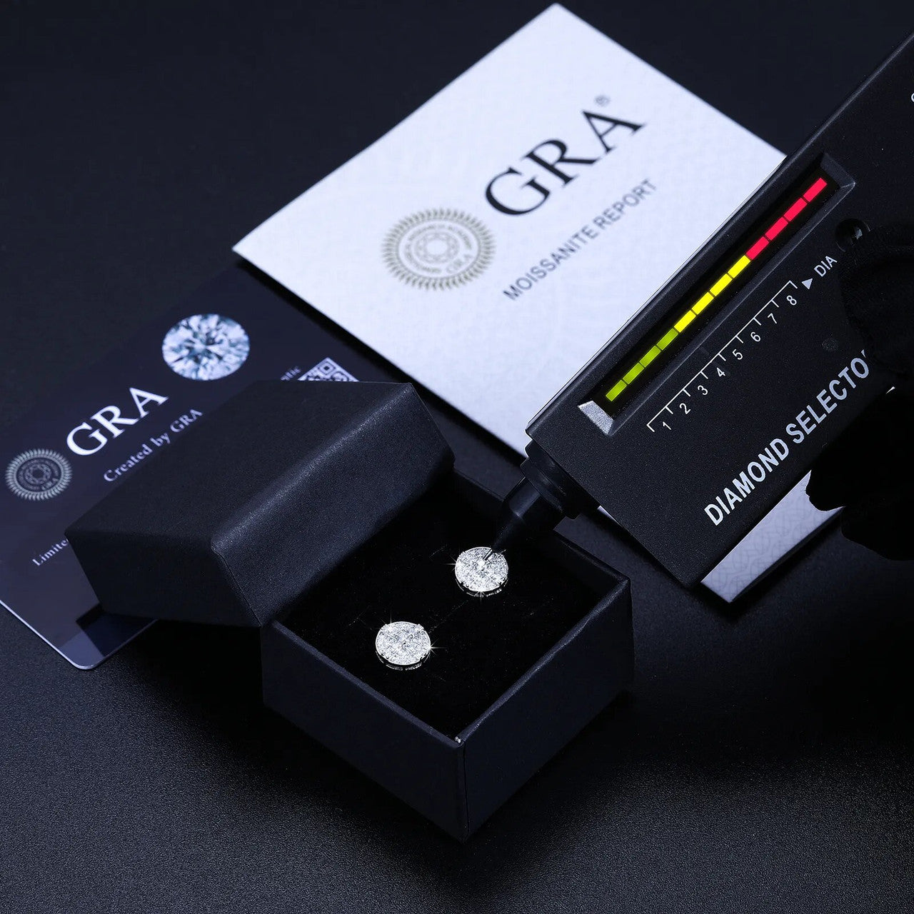 Genuine VVS Diamond Disc Round Solid Sterling Silver Street Wear Iced Earrings