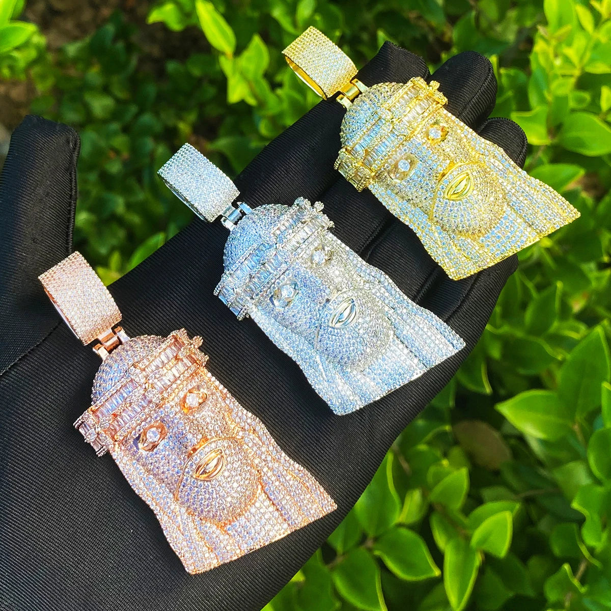 Baguette Crowned | VVS Diamond CZ Luxury Iced Blinged Out 5AA+ Stone Jesus Piece Pendant