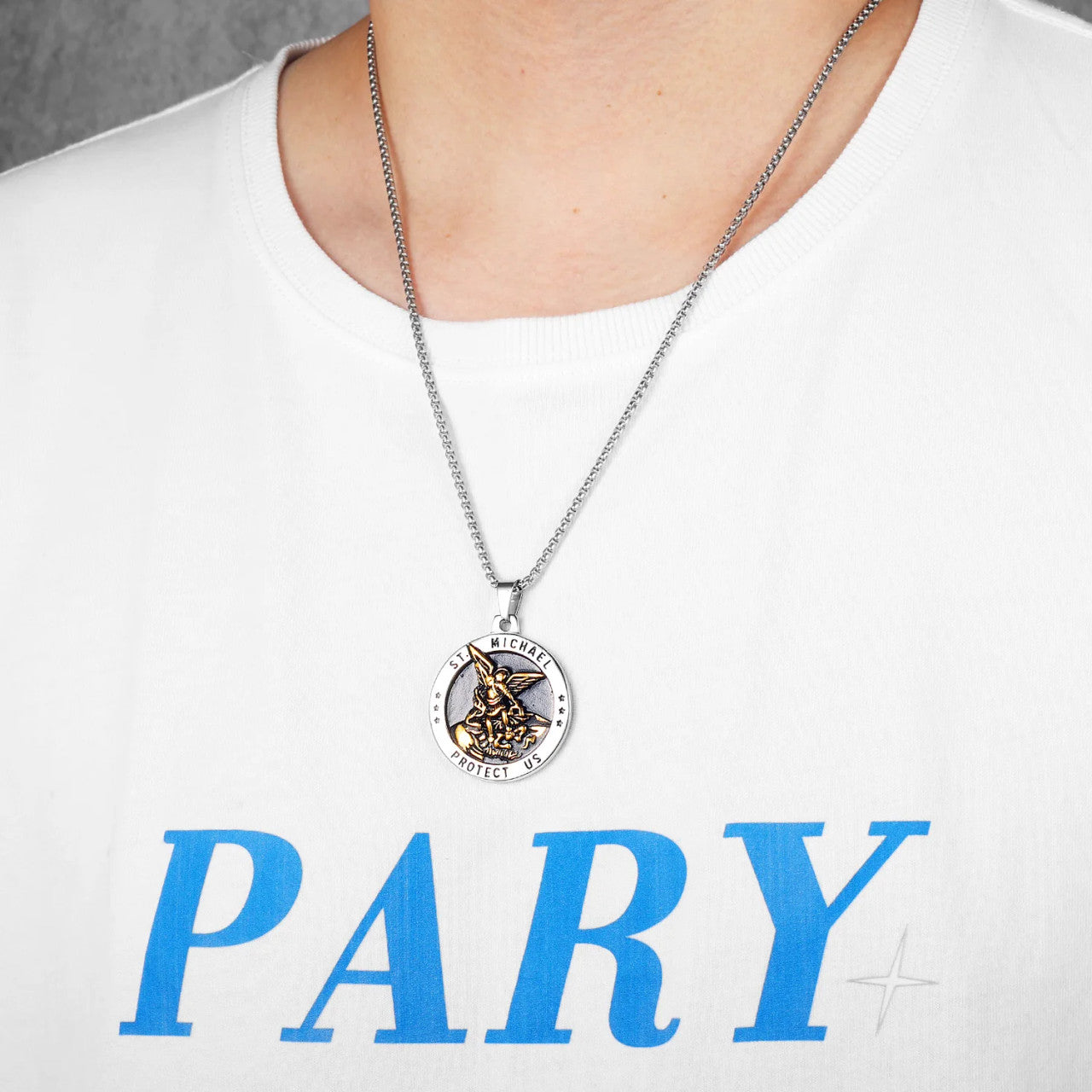 St.Michael | Arch Angel Stainless Steel Street Wear Divine Protection Pendant