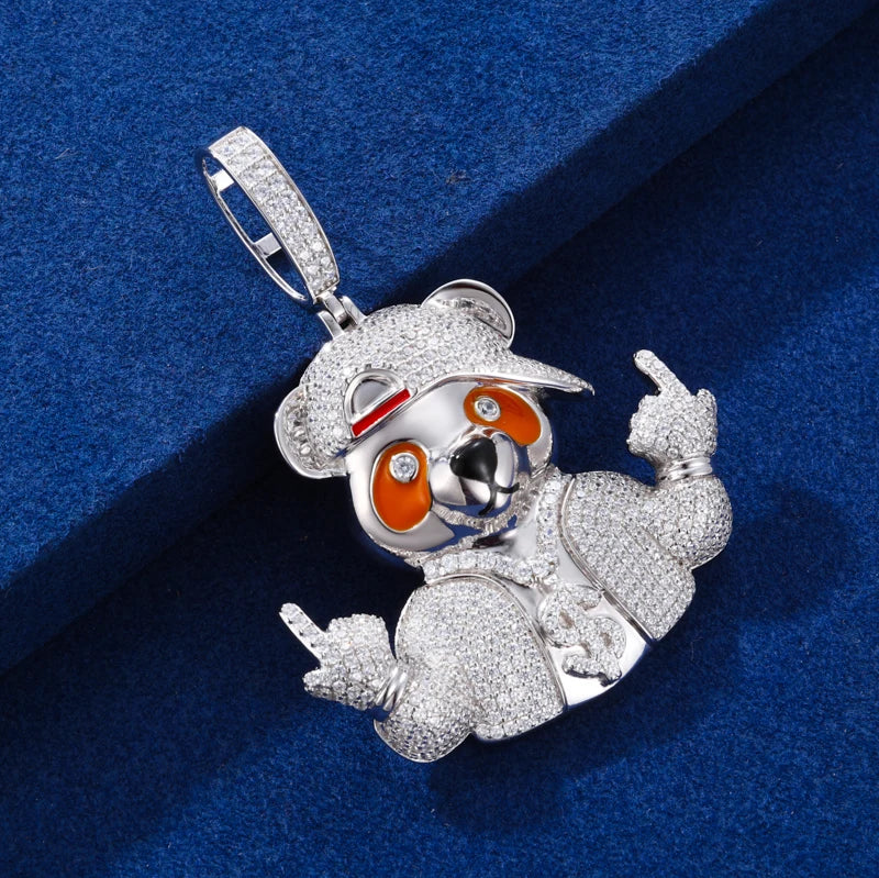 Luchini | VVS Moissanite Diamond Money Pouring From The Sky Hip Hop 925 Solid Pendant