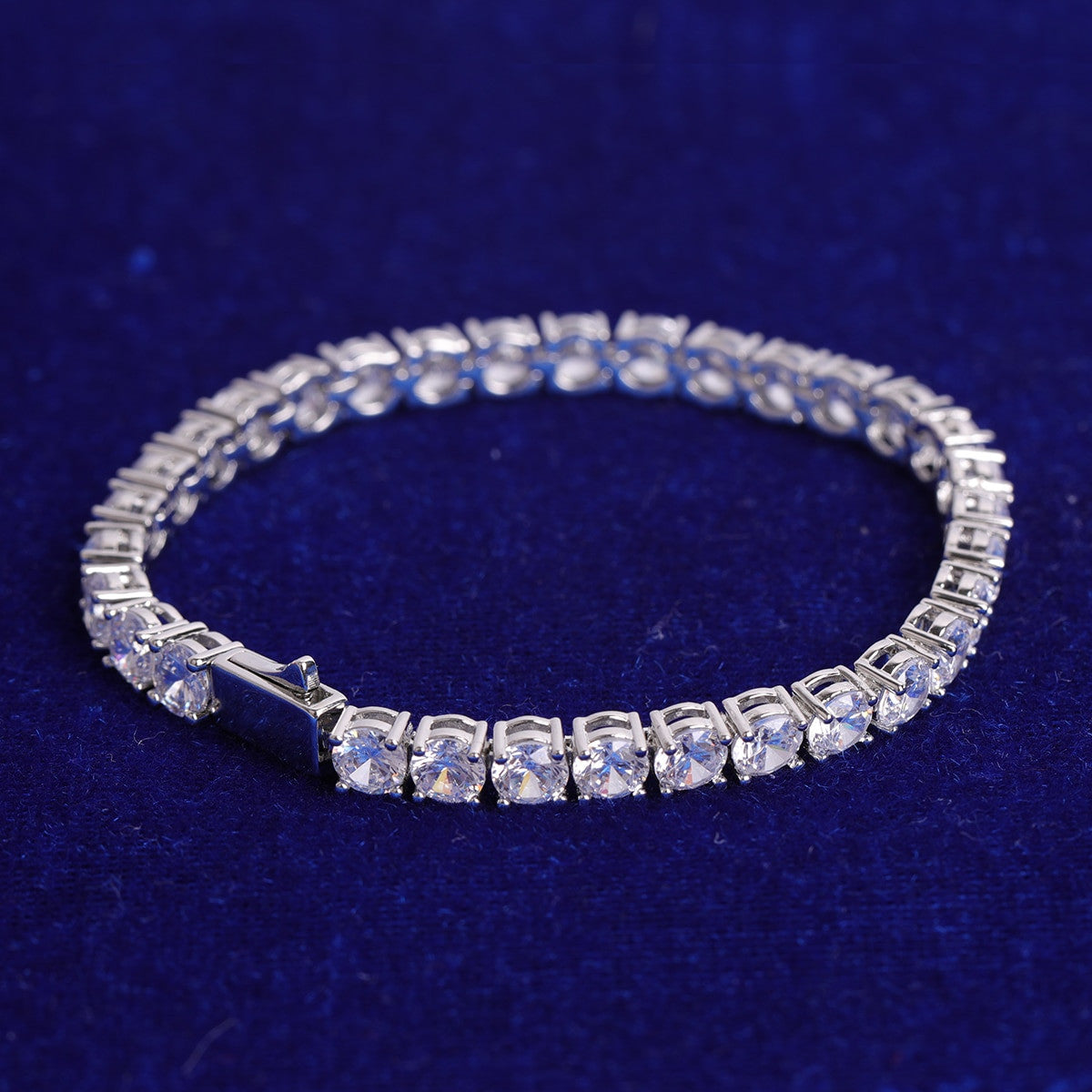 Still Water | VVS Diamond CZ Spring Clasp 3mm-6mm Bling Tennis Chain Bracelet