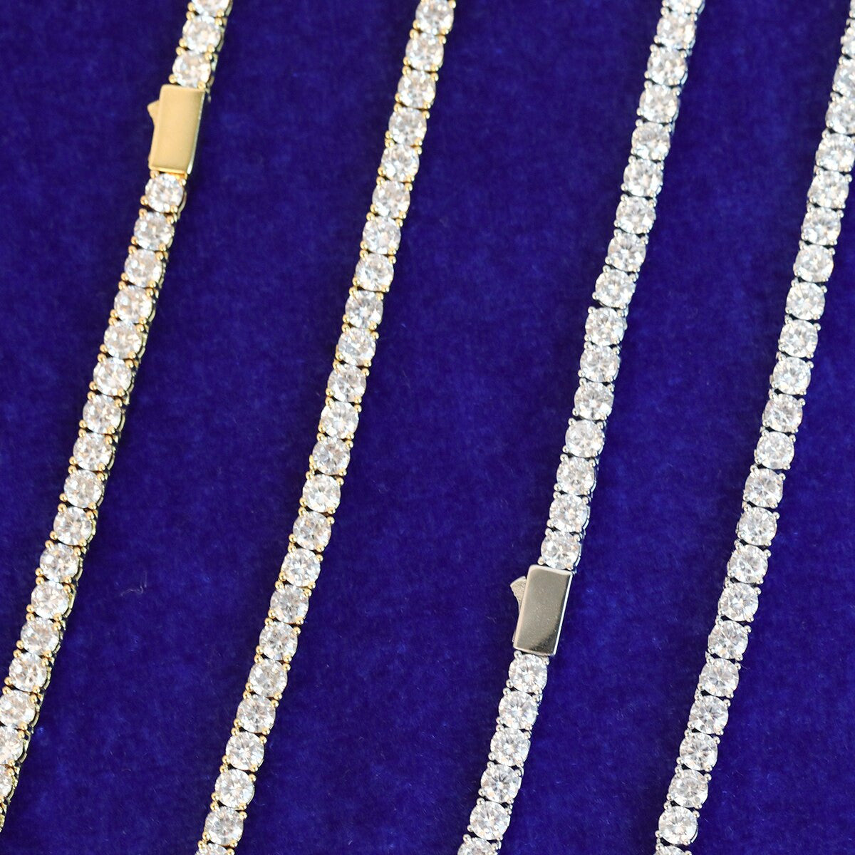 Still Water | VVS Diamond CZ Spring Clasp 3mm-6mm Bling Tennis Chain Necklace