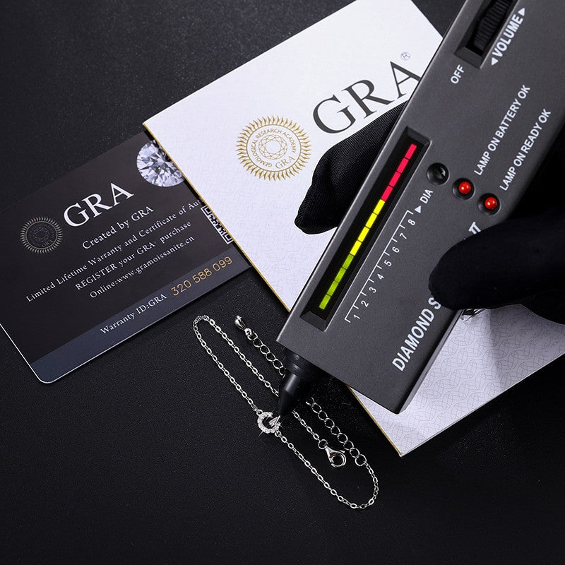 Elegant Initials | Ladies Dainty VVS Diamond Custom Letter Sterling Silver Bracelets