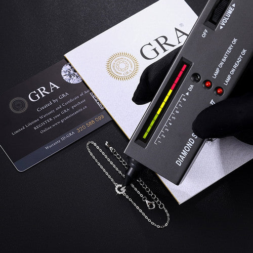 Elegant Initials | Ladies Dainty VVS Diamond Custom Letter Sterling Silver Bracelets