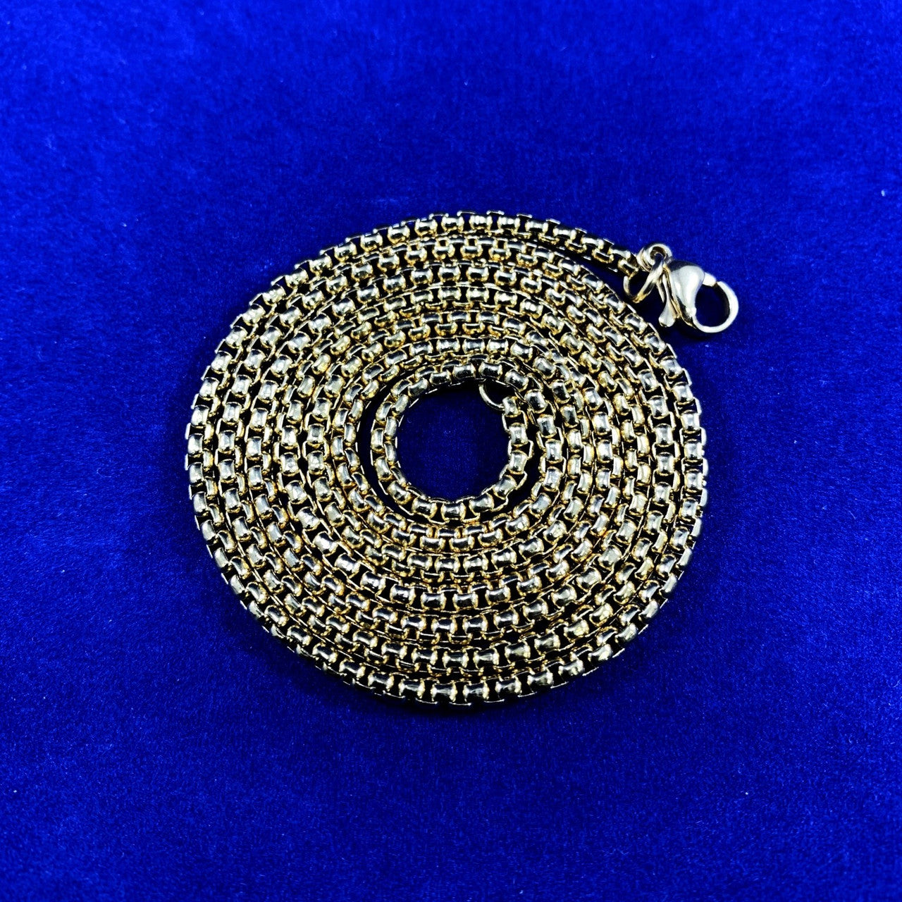 14k Gold Natural Stone All Seeing Evil Eye Stainless Steel Pendant Chain Necklace