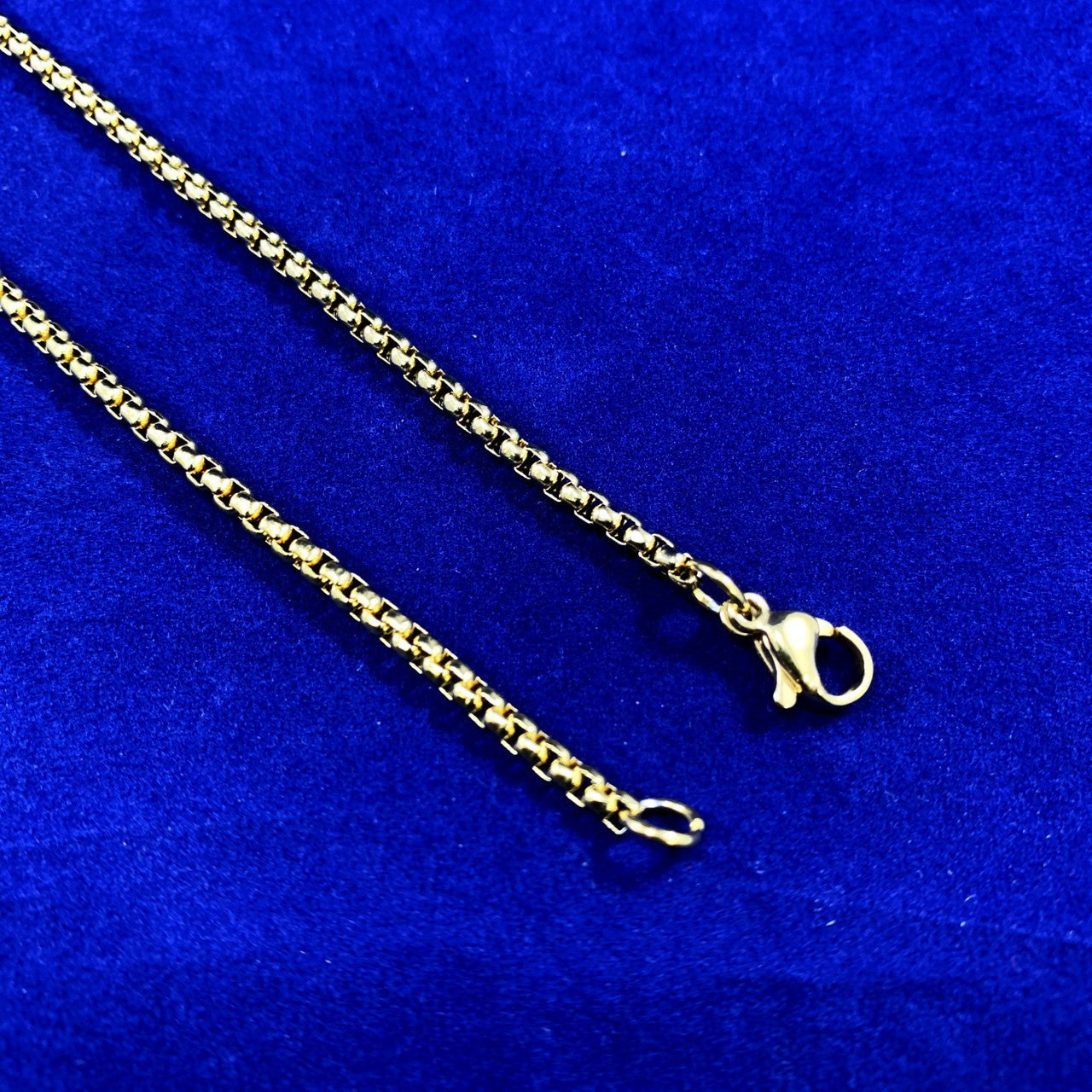 14k Gold Natural Stone All Seeing Evil Eye Stainless Steel Pendant Chain Necklace