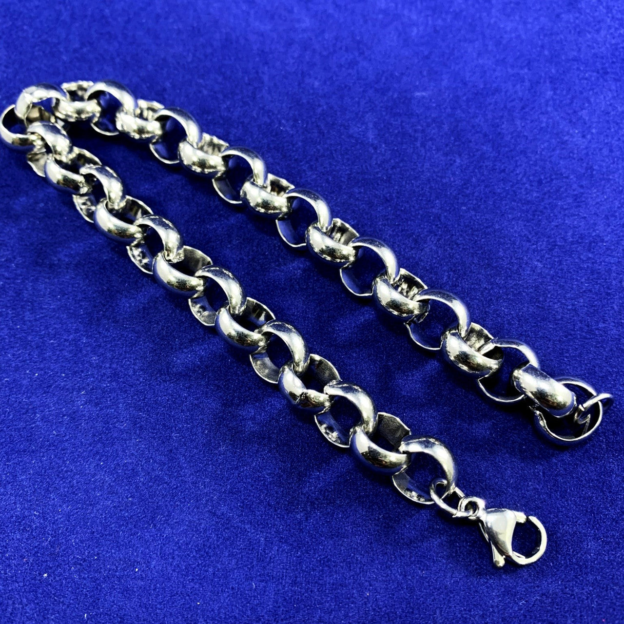 10mm No Fade Real Stainless Steel Lobster Clasp Rolo Link Chain Bracelets