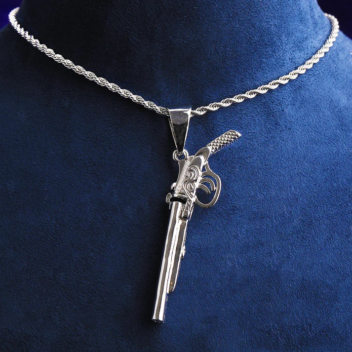 Red Dead | The Outlaw Luxury Opening Hip Hop Dueling Pistol Chain Necklace