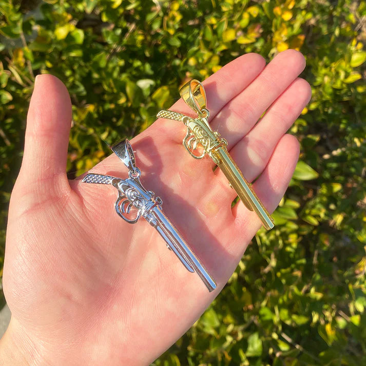 Red Dead | The Outlaw Luxury Opening Hip Hop Dueling Pistol Chain Necklace